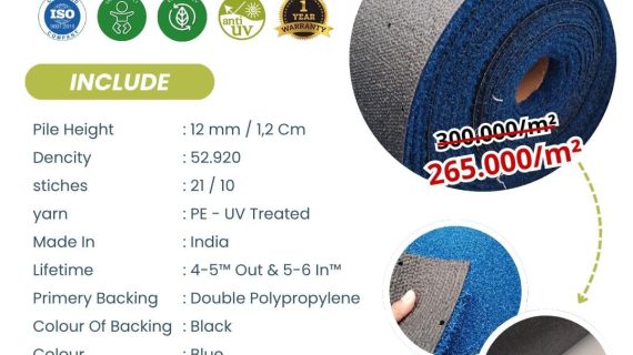 Rumput Sintetis Padel 1,2 Cm